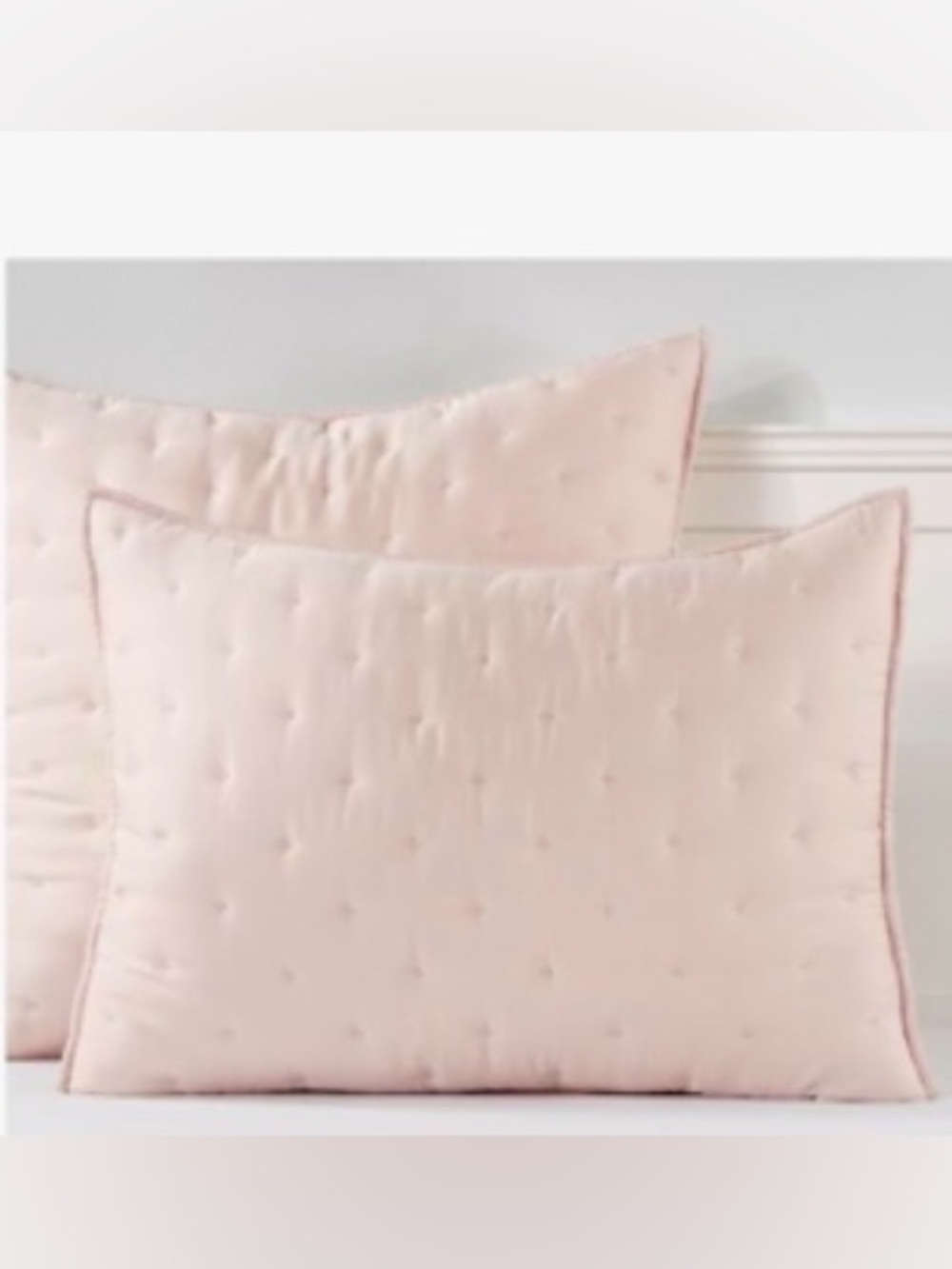Pottery Barn Teen Amelia TENCEL™ Pillow Sham Set – Blush Pink – Excellent
